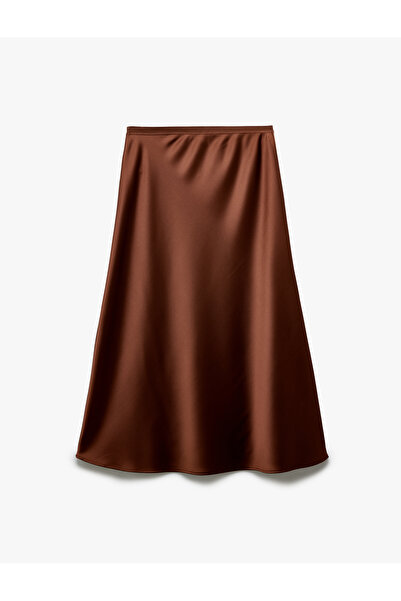 Koton Saténová sukně standardního pasu Midi délky A-line