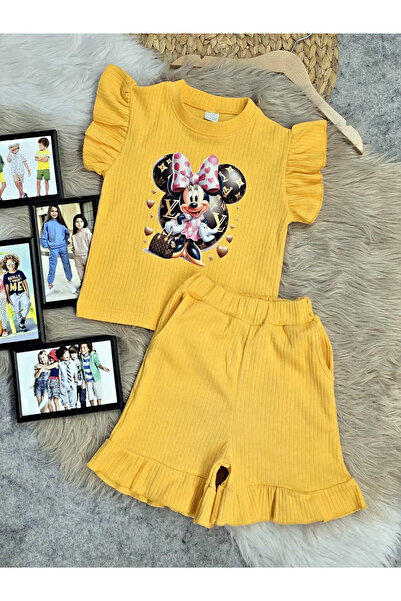 krm kerem bebe Літній комплект для дівчаток з рюшами