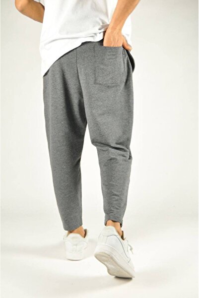 SUPERBLUE Erkek Bol Basic Günlük Spor Füme Baget Pantolon
