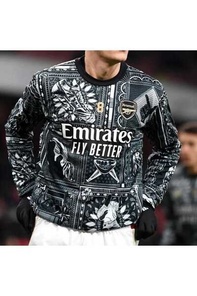 BOXING DAY Arsenal 2023/24 Yeni Sezon Maç Önü (pre Match ) Uzun Kol Özel Konsept Forması