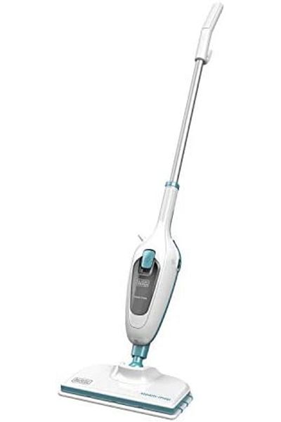 Black&Decker Black+Decker Steam Mop, 1300W, Superheated Steam, 180 Swivel Head, Microfiber Pad, 4m Cable, Safe