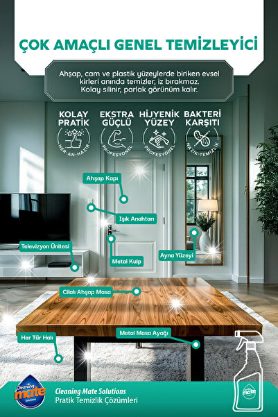 Cleaning Mate Solutions Çok Amaçlı Genel Temizleyici