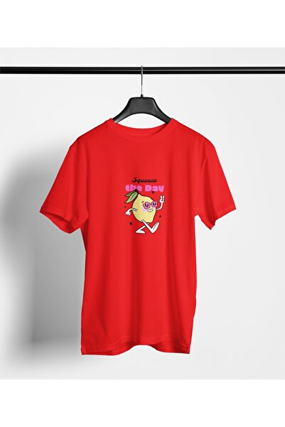 Butik تي شيرت بناتي/نسائي/أمي بطبعة نقل اليوم وياقة دائرية وأكمام قصيرة