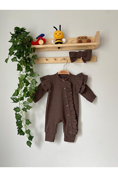 ORNG BABY KIZ BEBEK TULUM- KAHVERENGİ FIRFIRLI