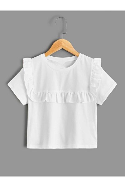 shop Bluză albă - Detaliată, anti-transpirație