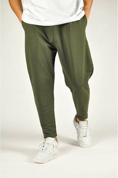 SUPERBLUE Ανδρικό Loose Basic Casual Sports Παντελόνι Χακί Μπαγκέτα