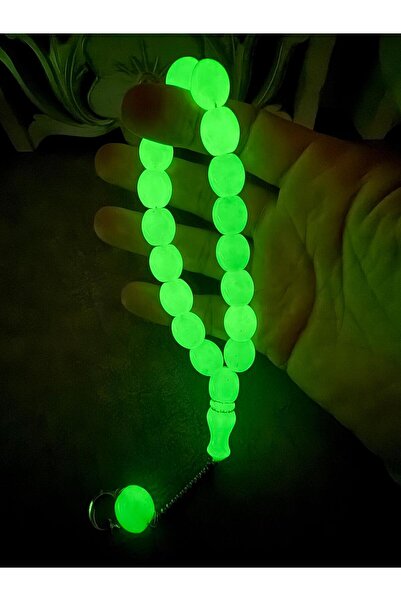 Jewel مسبحة التميمة هايلايتر متوهجة في الظلام مسبحة عين القطة