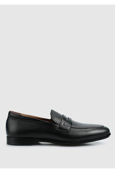 Provoq Black Leather Men's Shoes
