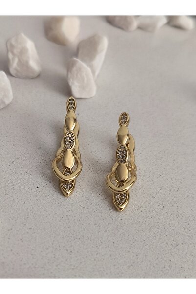 xUPING Altın Kaplama Vintage Ünlü Marka Model Küpe Kararmaz 14K Rengindedir