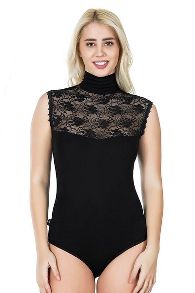 Beruflic Zero Sleeve Turtleneck Women's Bodysuit 343