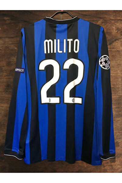 Lion Spor Nostalgia 2010-11 Champions League Final Long Sleeve Retro Diego Mi...