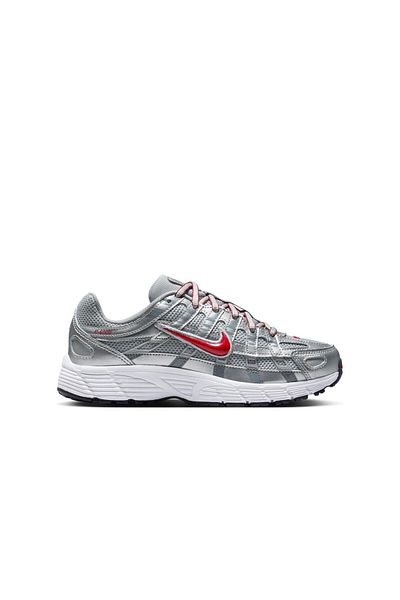 Nike Kids Sneaker - Metallic Gray Red P-6000 Group Shoes