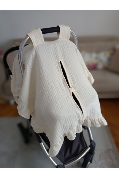 Wenaris غطاء عربة الأطفال 100% قطن 4 طبقات موسلين قطعة واحدة (لا يشمل وسادة ع...