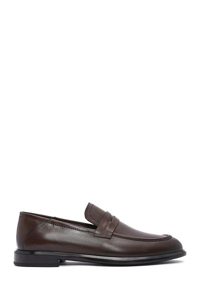 Derimod Men's Brown Leather Casual Loafer 25Sfd 601318