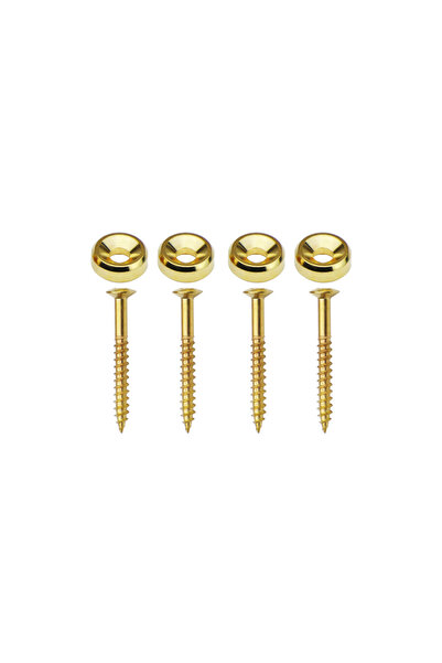 choice2 Gold x 4pcs 4Pcs Electric Guitar Neck Mounting Ferrules/bushings And ...