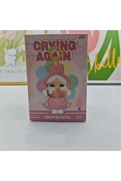 Choice نسخة عشوائية واحدة متوفرة في المخزون من دمية Cry Baby ذات الوجه المصنوع من الفينيل والمخمل ذات الصندوق الأعمى من سلسلة Crying Again ذات الحجم المتوسط
