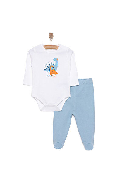 ebebek Hello Baby HelloBaby Dinazor Baskılı Yenidoğan Erkek Body-Patikli Alt ...