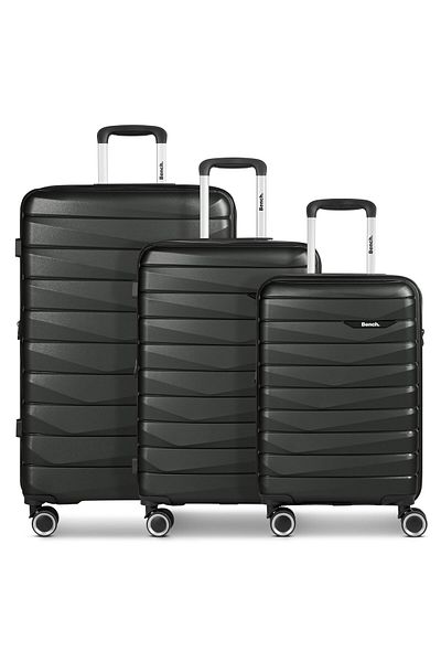 BENCH Paris 4 wheels Suitcase set 3-piece with expansion pleat
