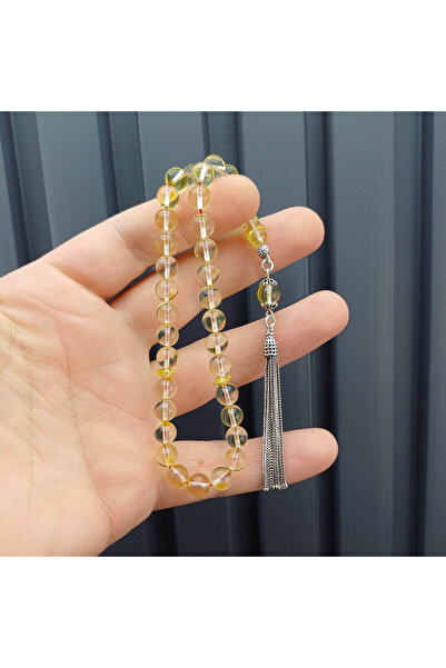 Selderesi Bilek Boy Küre Kesim Şeffaf Litvanya DAMLA Kehribar Tesbih 925 Ayar...