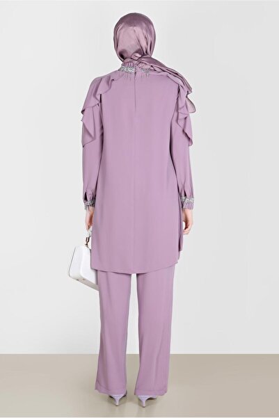 Alvina Püskül Detaylı Volanlı Ikili Pant. Takım 30259