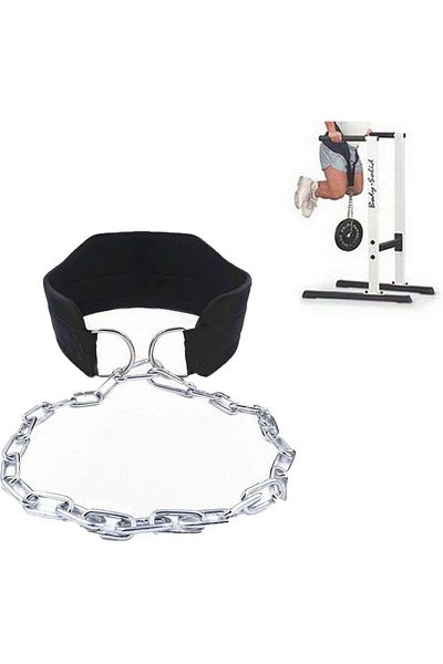 fulina Pull-up Belt Weighted,with Chain,Double D-ring,Durable Construction,for Pullups,Dips,Training