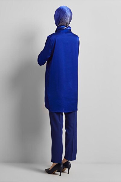 Alvina Асиметричний виріз сатенена туніка 44615