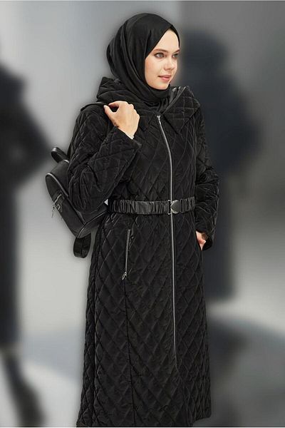 Alvina Παλτό με κουκούλα και ζώνη 90532-1