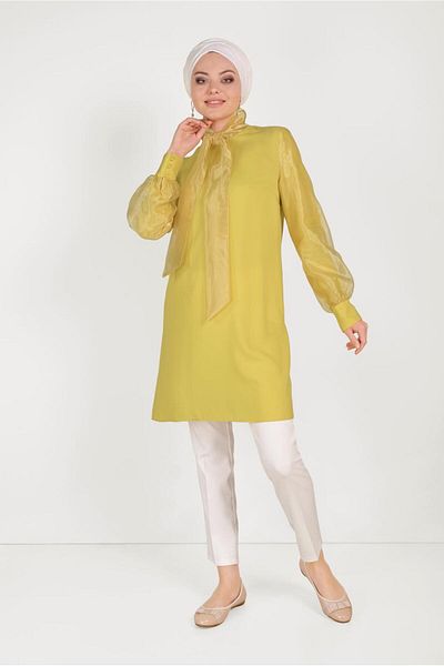 Alvina Tule Detail Tunic 40441