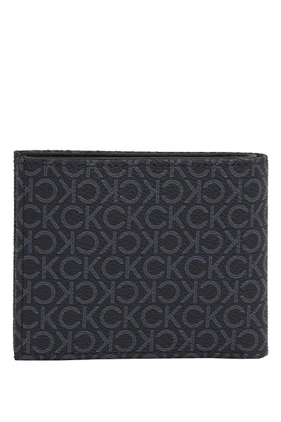 Calvin Klein Black Men's Wallet Classic Mono Bifold 5Cc W/Coin