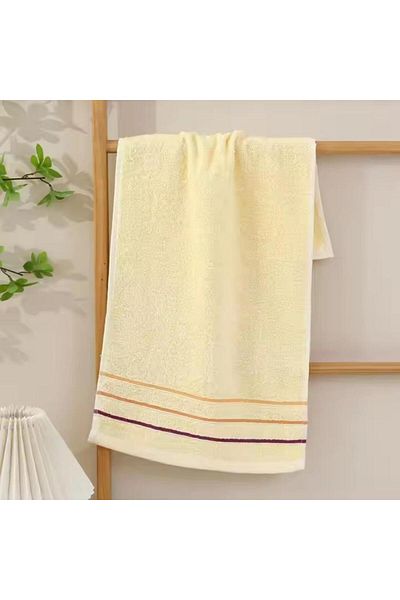 Generic 100% Cotton Bath Towels (73*33 cm) Bathroom towels Super Absorbent, Ideal for Home (White)