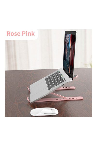 Generic Laptop Tablet Stand 6-level Height Adjustable Folding Portable Office Holder Cooling Bracket