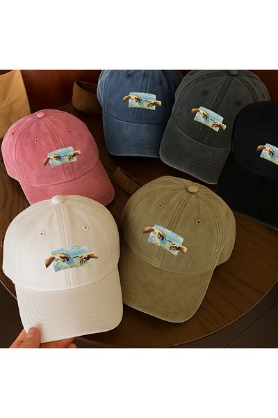 Touz Moda Vintage Creazione di Adamo εμπριμέ Unisex καπέλο με πλύσιμο