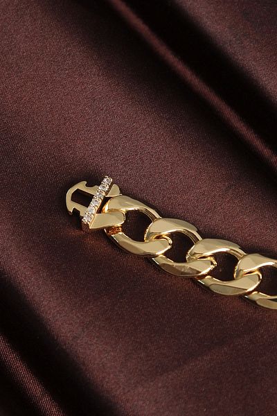 STOREMAX Gold Colored 316L Vip Series Gourmet Bracelet - TJ-BB6057