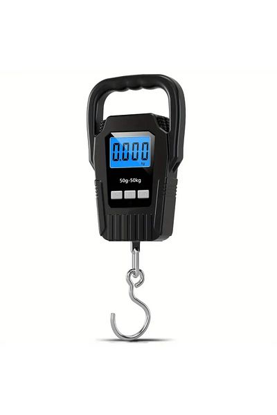 anjinho 50kg Digital Hanging Scale-Multi-Purpose Portable Scale with LCD Display,Includes 2Camelion Battries