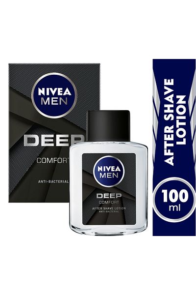 NIVEA Men After Shave Lotion Deep Black Carbon 100ml Soothe & Refresh Skin