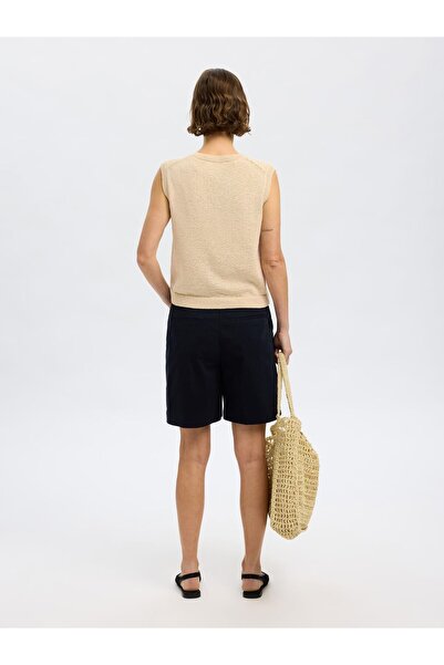 Selected Femme Strickweste Baumwollmix