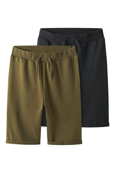 TWO SOON Shorts 2er-Pack glatte Jogging