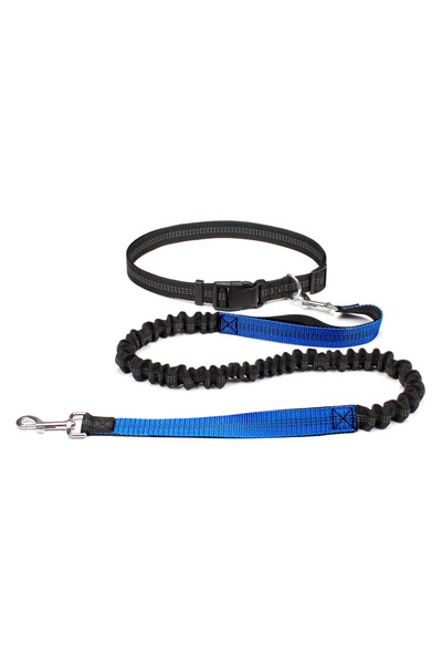 Choice M Blue Hand Free Dog Leash for Pet Walking Running Jogging Adjustable ...