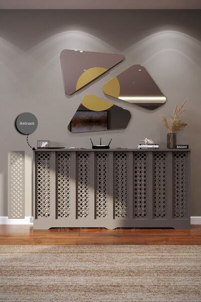 BAGAX Perge Model, Antrasit Renk,iç Ölçü 156 Cm Dış Ölçü 160 Cm Petek Kaplama...