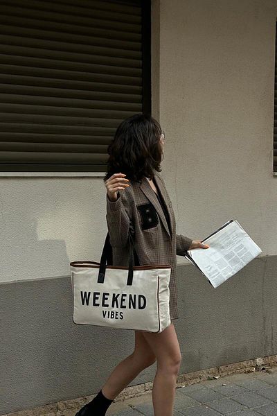 Shule Bags Τσάντα ώμου Weekender Canvas