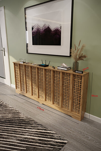 BAGAX Truva Model, Çam Renk,iç Ölçü 176 Cm Dış Ölçü 180 Cm Petek Kaplama, Dre...