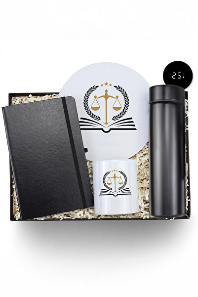 Trendmiya Avukatlara Özel Mouse Pad & Kalemlik & Termos & Defter Hediye Seti