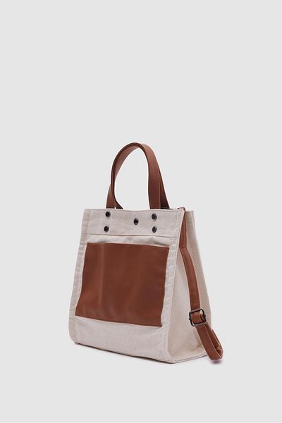 Shule Bags Pelly Canvas - Geantă Crossbody de culoare maro