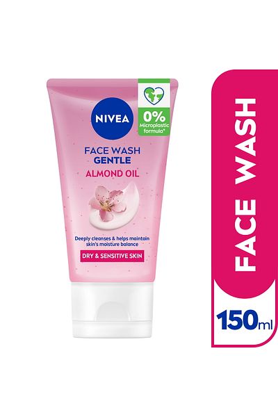 NIVEA Face Wash Cleanser for Dry Skin - Gentle Cleansing, 150 ml