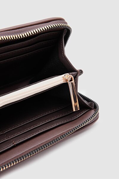 Shule Bags Teddy Women's Portfolio Wallet Dax Beige