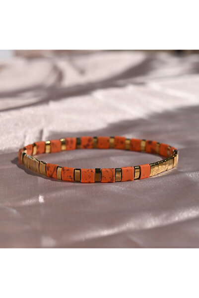 Choice سوار من 4 حبات تيلا للنساء بتصميم جديد عصري من الهيماتيت قابل للتكديس مع سحر ملون أساور نسائية.