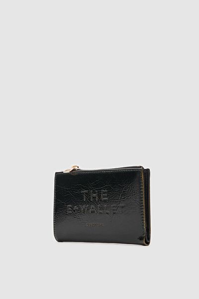 Shule Bags Line Patent Leather Khaki Wallet - Stylish and Functional Design