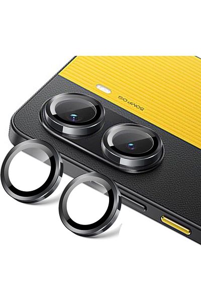 m.tk moveteck Xiaomi Poco X7 Pro متوافق مع عدسة حماية الكاميرا من الزجاج المقسى، زجاج غير قابل للكسر مع جهاز تطبيق