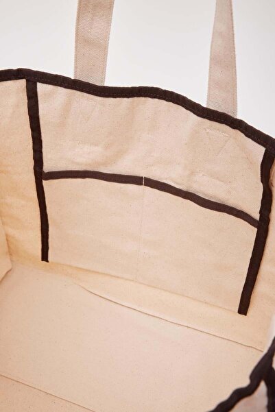 Shule Bags Arc X Large Canvas Tote Bag Brown