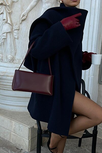 Shule Bags Capella Basic Baguette Bag Claret Red